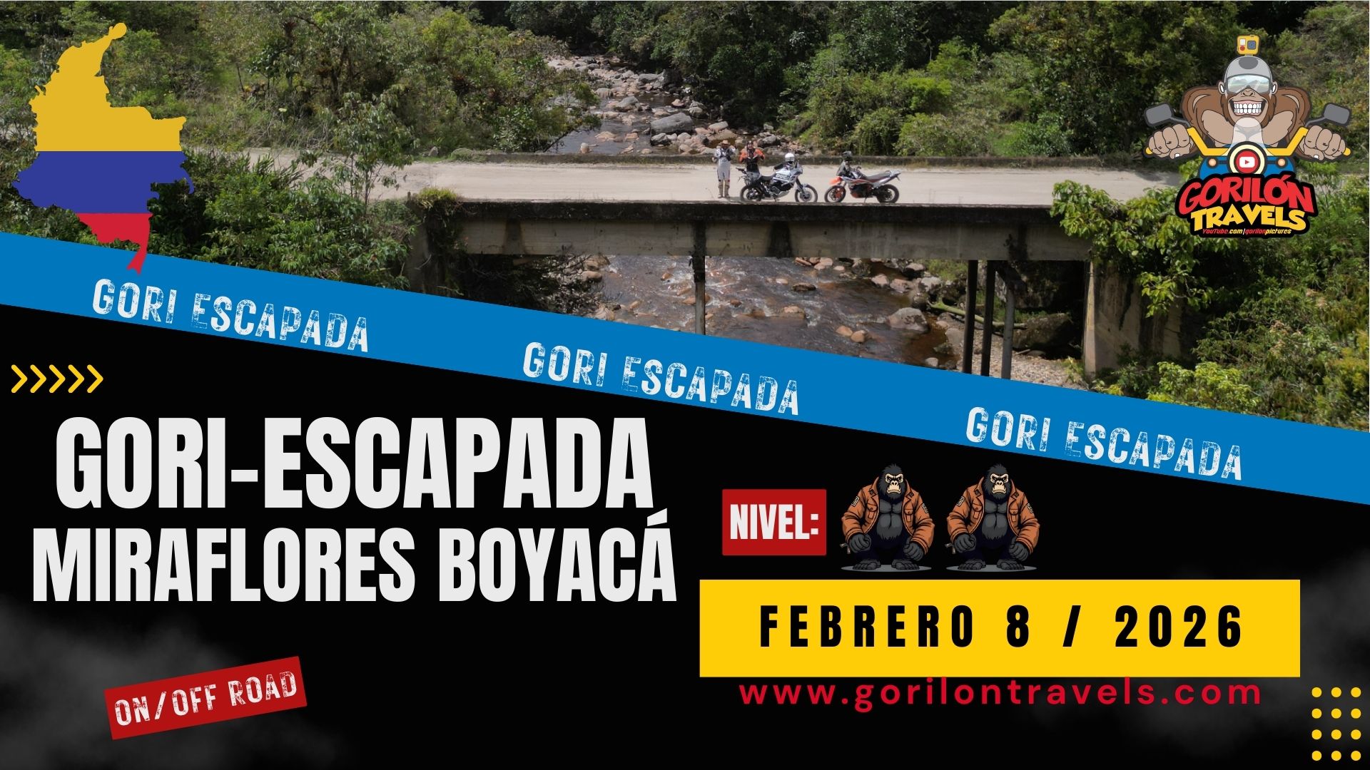 ECUADOR EN MOTO CON GORILON