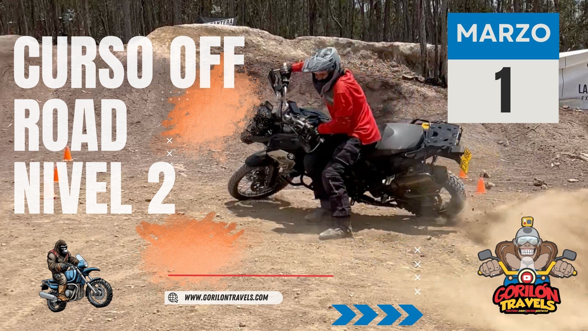 curso off road moto
