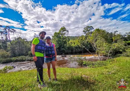 GAMBITA SANTANDER COLOMBIA, CASCADA LA HUMEADORA, CUEVA DEL CHOCO VIAJAR EN MOTO POR COLOMBIA